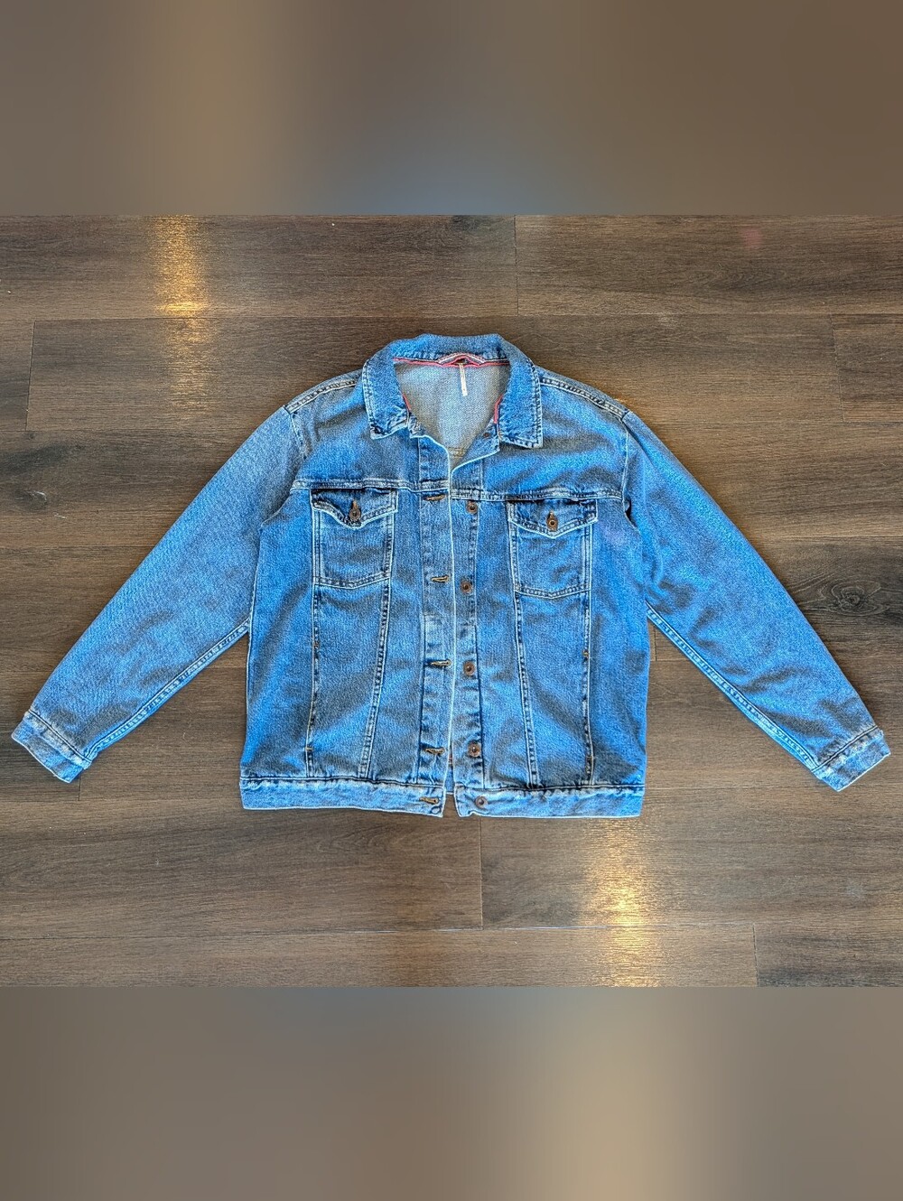 Free People sz. M blue denim jacket